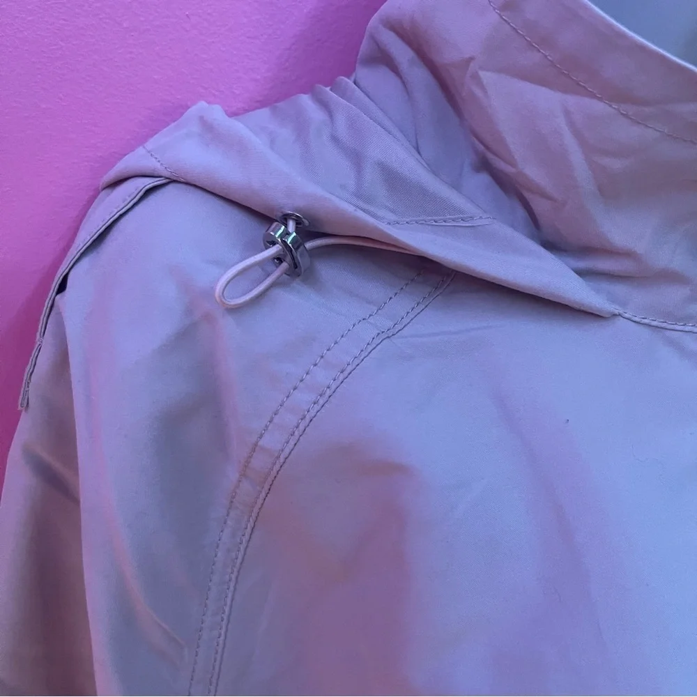 Lightweight Hooded Zip-Up Jacket - Mauve - Size Large - Picture 9 of 12